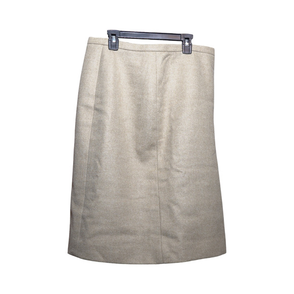 TSE Wool Skirt NWT Sz 14 A-Line Midi Lined Quiet Luxury Holiday Party MSPR $598 - Picture 6 of 13